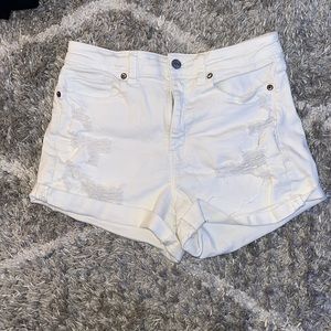 White American Eagle Jean Shorts